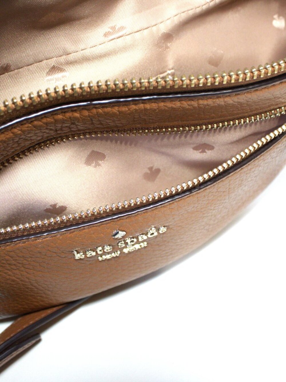 Kate Spade Leila Belt Bag/Fanny Pack, Warm Gingerbread Pebbled Leather, G. Hardw - Picture 6 of 7